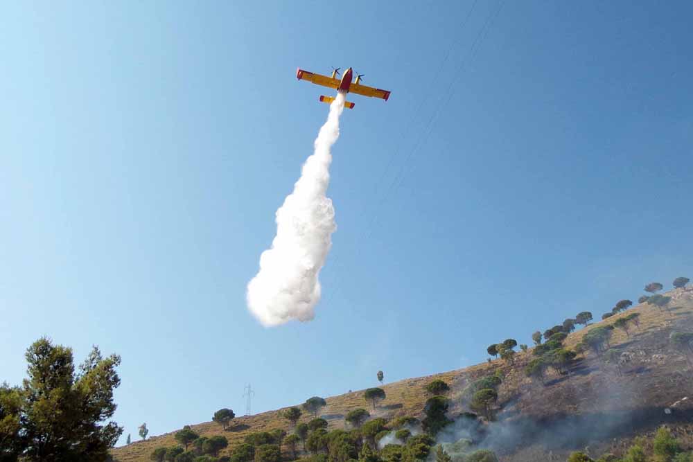 fiamme nel palermitano