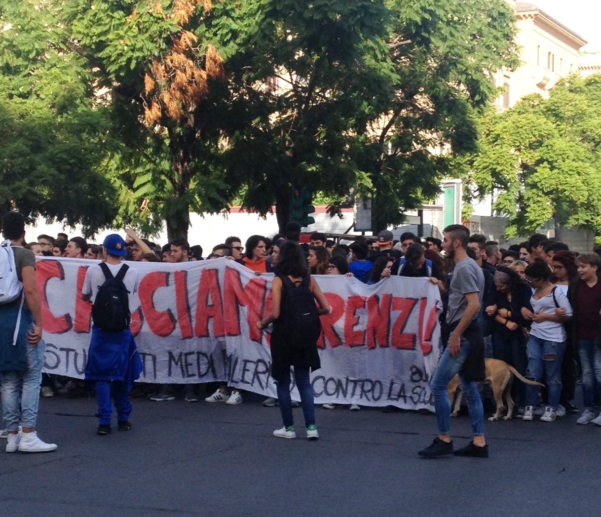 Corteo studentesco a Palermo