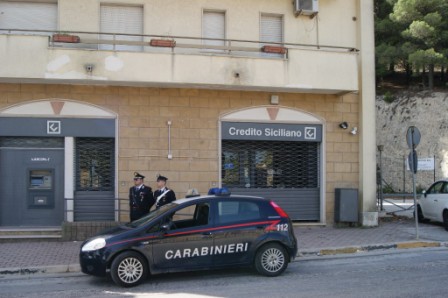 Rapina banca a Salemi