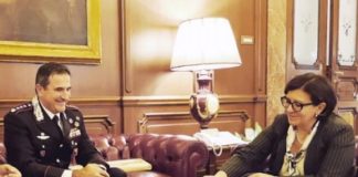 colonnello Antonio di stasio ricevuto dal ministro della Difesa